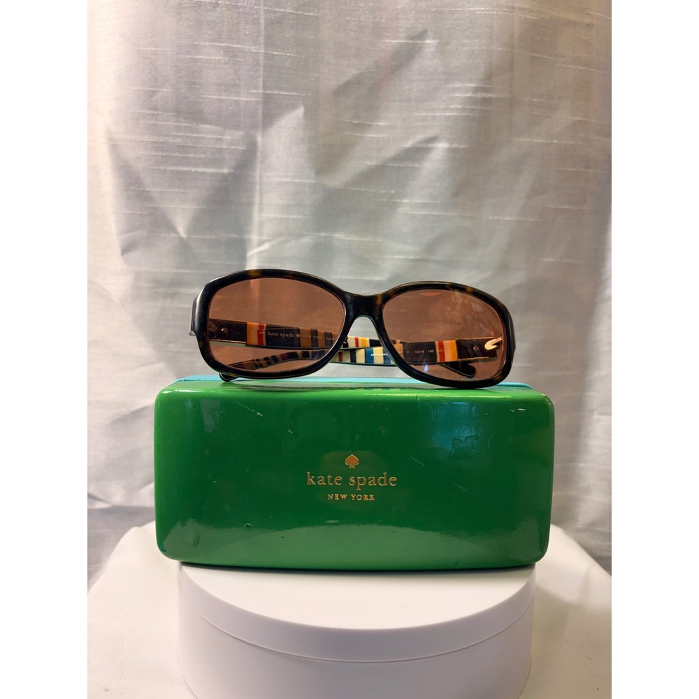 Kate Spade Annika Polarized Tortoise Striped Sunglasses JEBP VV 60-15-130